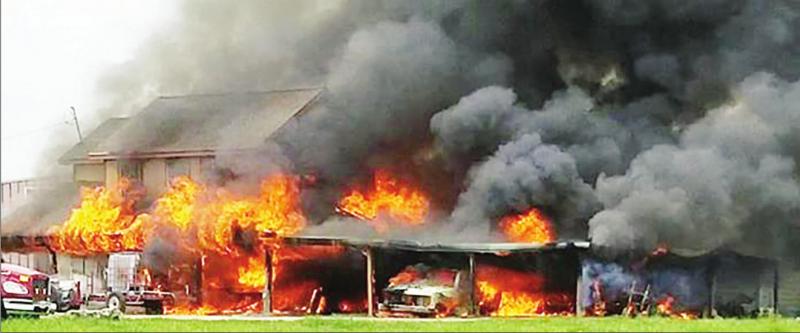 Firefighters battle blaze at Kosse home