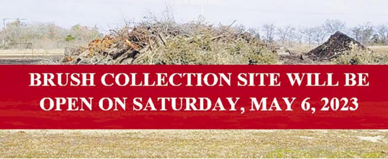 Groesbeck brush collection site open Saturday