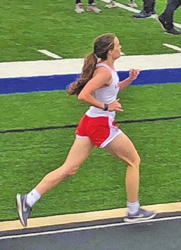 Menzel hitting a stride at a recent meet. Menzel headed to Regionals