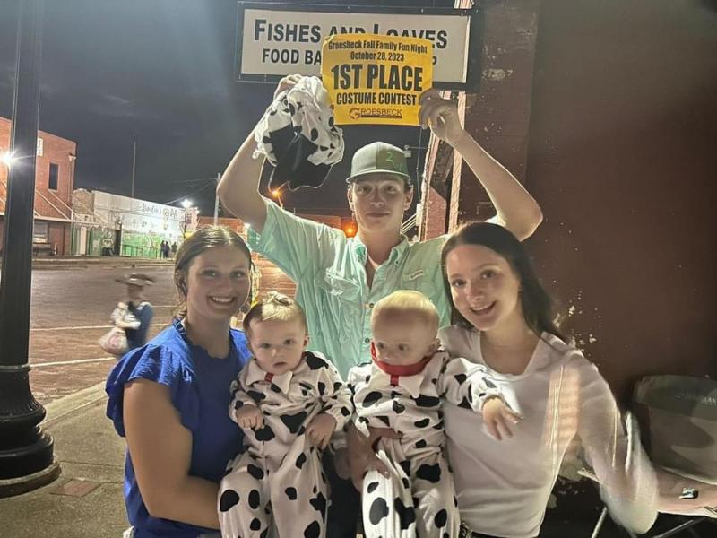 First place winner: The Dalmatians - Baylenand Kodi Morton. First place winner: The Dalmatians - Baylenand Kodi Morton.