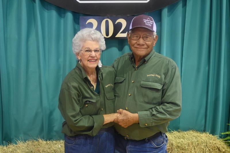 Arnold and Penny Gray  - The 2024 Limestone County Fair and Livestock Show was dedicated toward The Grays. Mitchell Pate photo.