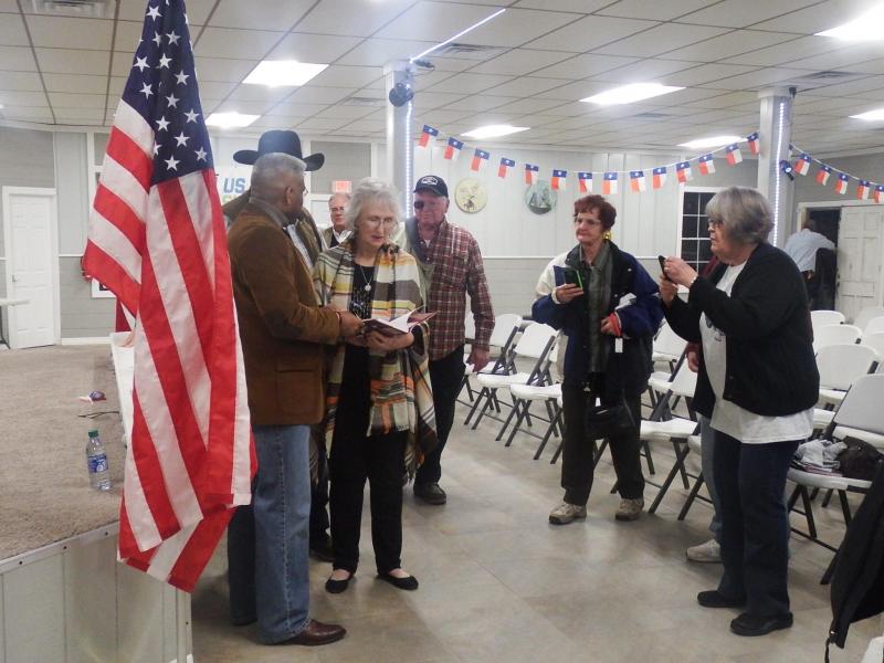 At the Meet and Greet hosted by the Massey Foundation prior to the main event, Sandy Duiker, a decorated war veteran herself, had the pleasure of presenting Lt. Col. Allen B. West to the excited crowd. Article Image Alt Text