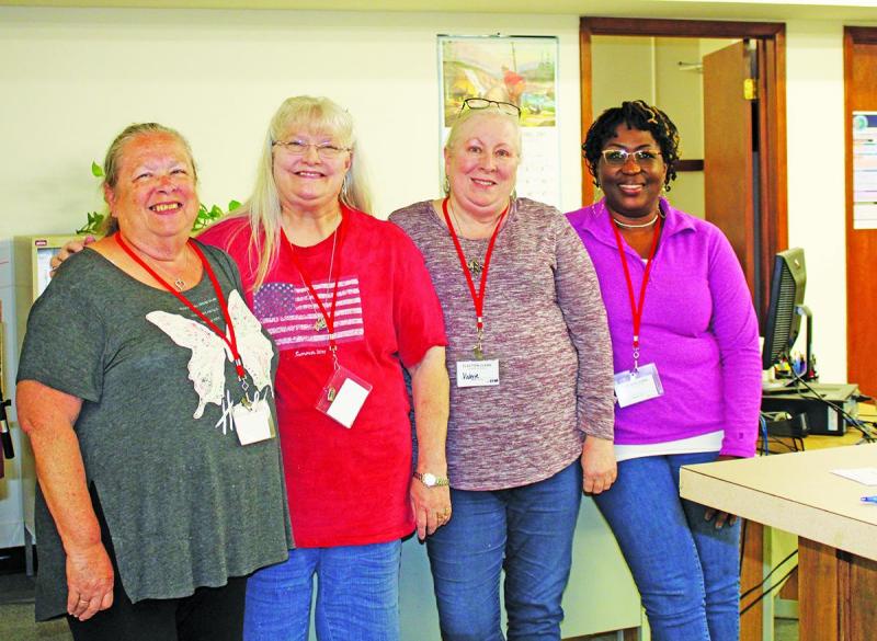 Pictured above are Limestone County election workers from Precinct 301 at the elections office located inside the courthouse in Groesbeck. (l-r) JoAnn Archer, Ginger Fritz, Valerie Seidel, and Rhonda Jefferson. Election workers are essential to ensuring that elections are a success. Those interested in being an election worker are encouraged to contact elections administrator Jennifer Southard at 254-729-4997. Article Image Alt Text