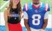 Brittyn Bradley and Nick Sanchez competed in the Fellowship of Christian Athletes Victory Bowl All-Star Football game at Waco ISD on Saturday, May 30. Photo from Groesbeck Athletic Booster Club Facebook