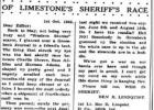 The Tumultuous 1944 Sheriff’s Race in Limestone County