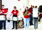 The Groesbeck High School Drumline made a special trip to H.O. Whitehurst Elementary on Wednesday, March 29 to add a bit of excitement to the announcement of a large technology grant awarded to instructional coach Kelley Copeland. Alexandra Cannon photos/ 3…2…1… Action: Teach!