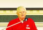 Lee Kirgan with Operation Finally Home spoke about his organization’s work providing homes for veterans during the Veterans Day celebration on Nov. 9 at the First Baptist Church Teague Fellowship Hall. DAR shares end of year recap