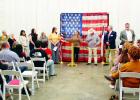 Candidates for Limestone County positions crowded Springfield Hall on Thursday, Feb. 5, to express their values, goals and intentions, should they be elected to serve the county. Photo by Alexandra Montoya