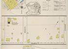 Below the circled area on the map notes the location of the Old Railroad Hotel. Photographer unknown, provided by Laura Lehmons Digging into Decades Past