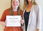 Mikayla Hynes awarded  Jonathan Hardin DAR  Good Citizen Award