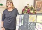 Local artist visits with Study Club