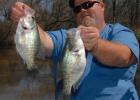 With water temperatures on a gradual downslide, fishing guide Jason Barber says crappie other sport fish are prone to become increasingly aggressive. Photso by Matt Williams Fall Crappie Connection