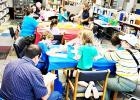 About 20 people participated in the Groesbeck Rocks rock-painting event at Teague Library, Saturday, July 15, and two more events remain this month for anyone interested in joining the fun. Alexandra Cannon photos/Groesbeck Journal Groesbeck Rocks!