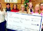 Representatives from the Family and Friends of Steel Charitable Fund at Nucor Steel present a $1,000 donation to the Limestone Cancer Support Group. The contribution will help support Limestone County residents currently undergoing cancer treatment. Photo