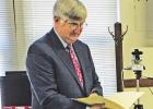 County Attorney Herb Bristow addresses the Limestone County commissioners about the steps necessary to put LCDC and property up for sale through a sealed-bid process during their regular meeting on Tuesday, Aug. 25. Photo by Alexandra Cannon Commissioners start process for the sale of detention center