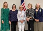 New members Francis Collins, Beverly Jones and Gayle Carpenter with Regent Nancy Brown McSwane and Chaplain Marsha McSwane Black Jonathan Hardin Chapter Ends its Final Meeting of the 2020-2021 Term with a Special Visit from Molly Goodnight