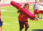 Always Compete: Groesbeck 3-6 graders use two-day summer camp to learn football skills