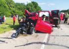 Air ambulances take Hwy. 14 wreck victims to hospital
