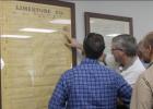 District Attorney Roy DeFriend was drawn to the historical maps on the walls of Kleen-Air’s new office space, and he shared additional insight on Old Fort Parker with other guests of the Open House on Sunday, June 5. Kleen-Air Open House Shows Off New Space
