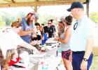Kosse celebrated 4th of July in the city park Tuesday evening, with city employees offering hamburgers and hotdogs with all the fixings, free of charge. SEE KOSSE FIREWORKS ON PAGE 12 July 4th in Kosse