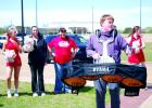 Classmates, teachers, and community members gather to send Miley Owen off to the State Powerlifting Championship in Edinburg, Tuesday, March 17. Owen placed fifth in her weight class with a 340-pound squat, 225-pound bench press and a 360- pound deadlift for a total of 925 pounds. Racheal Clark/Groesbeck Journal Photos