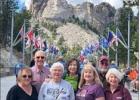 Linda Sadler, Weems Turner, Jerri McBay, Debbie Cannon, Karen Smith, Rick Sadler, Candace Turner enjoying Mt Rushmore, the sixth National Park visited on the tour. Contributed photo. 12 Days Filled with Beauty and Wonder