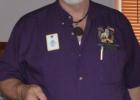 	Lyle Meeker speaks to Lions Club