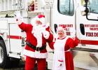 Santa Spreads Cheer at West Lake Limestone Volunteer Fire Department's Annual Lunch