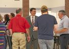 Groesbeck ISD’s new Superintendent Anthony Figueroa was happy to get acquainted with staff members and community members at the Meet and Greet held on Jan. 9, after he was hired by the Board of Trustees. Alexandra Cannon photos/Groesbeck Journal Anthony Figueroa hired as Groesbeck ISD Superintendent