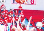 Groesbeck band and twirlers spice up halftime