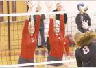 West ousts Lady Goats at Area Volleyball match