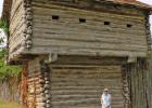 New Director of Old Fort Parker, Connie Copeland-Colon stands in front of the outermost corner of the Old Fort replica, which recently got a new roof. Alexandra Cannon photo/Groesbeck Journal Old Fort Parker Under New Management