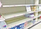 Shelves, once stocked with infant formula, are barren, as the country struggles to recover from supply chain issues and Similac recalls. Photo By Katecey Harrell/Groesbeck Journal ‘Fed is best:’ Infant formula shortage affects many families, friends, communities