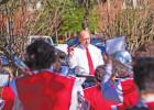 LEFT: The Groesbeck High School band performs at the Veterans Day ceremony Thursday, Nov. 11, at the Limestone County courthouse. The band opened the ceremony with a Veterans Day medley, and also performed “The National Anthem” and the “Armed Forces A Veterans Honor and Sacrifice