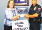 Local couple donates to PD
