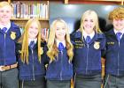 Seven GISD students make up the agricultural issues team. Pictured from left are Charley Agnew, Garrett Cate, Janae Trojacek, Allie Bram, Marlee Price, Ryder Bagley and Dallie Bagley. Photos by Katecey Harrell/ Groesbeck Journal Agricultural issues means more than medaling