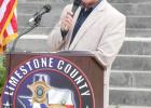 The keynote speaker at the Peace Officers Memorial, held Friday, May 14, at the county courthouse was the Rev. Randy Ayres, from Word of Life Family Life Worship Center in Groesbeck. Article Image Alt Text