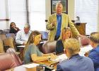 Bobby Forest addressed the Limestone County Commissioners Court as a citizen at the meeting on Tuesday, May 9, instructing the public “don’t throw rocks” at the Appraisal District for increased property and home valuations, but to go through the appeal process and be encouraged that commissioners will adjust the tax rate to keep the amount paid similar to last year. Commissioners welcome new Fairgrounds Director Forrest speaks on Appraisal District valuations