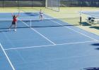 ABOVE: Danielle Rogers and Daniela Scarpoti play during doubles at last week’s match on Thursday against Franklin. Jennifer Boyd photos/ For Groesbeck Journal Goat Sports Round-Up