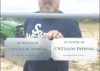 PICTURED LEFT Contributed Photo. Clint Burleson recently retired from the military, and he fought alongside the two men whose memory plates he purchased. Clint had the honor of putting them up himself, and placed the plates side by side, like they were in Article Image Alt Text