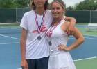 Elly Beldin and Kadyn King placed 2nd in Mixed Doubles advancing to Regionals.