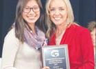 Youth Citizen - Daniela Venegas Pictured is Youth Citizen of the Year Daniela Venegas with presenter and Groesbeck Principal Bonnie Bomar. Aside from excelling at academics, Venegas volunteers her time assisting other students in studies, self-esteem and 