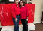 (l to r) Beth Westhoff introduces program presenter Sara Chiglo, APRN-FNP-C, who led the evening’s discussion on women’s heart health at the Groesbeck Study Club meeting. Contributed Photos Article Image Alt Text