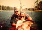  A young Chad Walker, showing off his catch after a day of fishing on Lake Limestone with his dad, Mike Walker.