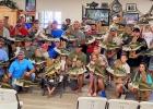 The Toledo Bend Lake Association awards all lunker program participants with a free replica in exchange for releasing their healthy fish back into the lake. The program accepted 81 entries over 10 pounds in 2024-25. Replicas will be passed out during a special awards banquet in August. (TBLA Photo) Article Image Alt Text
