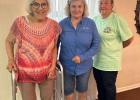 (l to r) The April CAGC meeting's hostesses, Nancy Harrell, Bethany Bonnet, and Carolyn Hughes, pose for a picture. Dorothy Ham, one of the hosts, isn't pictured. Contributed Photos/Groesbeck Journal Article Image Alt Text