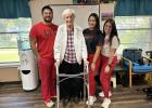 Dorothy Medders before leaving Groesbeck LTC after her recovery. Photo Courtesy of Sindra McLean Article Image Alt Text