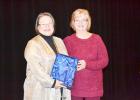 Mary Belle Leach with Groesbeck Study Club President, June Wietzikoski at the Groesbeck Chamber of Commerce banquet on January 18. Journal photo/ Alexandra Cannon Article Image Alt Text