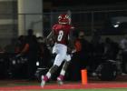 Nick Mosley scores a defensive touchdown last Friday against Palestine Westwood on a scoop and score fumble return in Groesbeck's 50-0 homecoming win. Photo by Todd Boyd/Special to The Groesbeck Journal