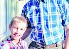 Luke Winters of Wortham, then 10, takes a picture with Ryan Gosling on the set of “First Man,” shot in Atlanta in the fall of 2017. Luke stars as the son of Neil Armstrong, played by Gosling in the big-budget film. Article Image Alt Text